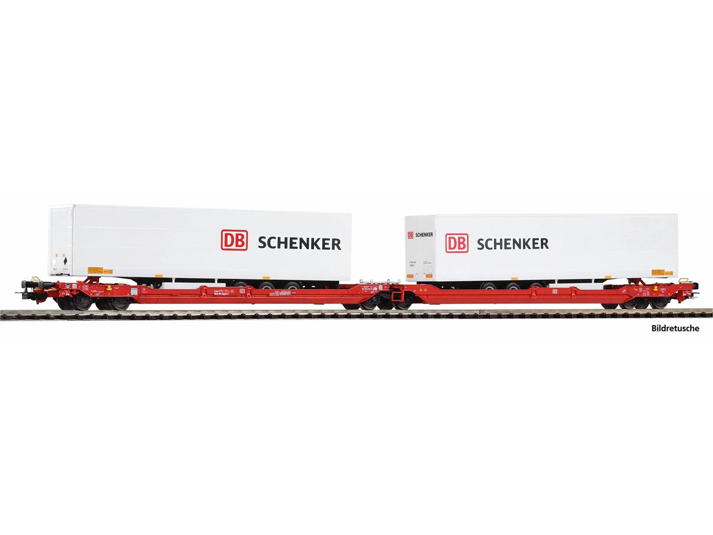 Piko Expert DBAG T3000e Flat Wagon  w/DBS Trailer Load VI PK24626 HO Gauge