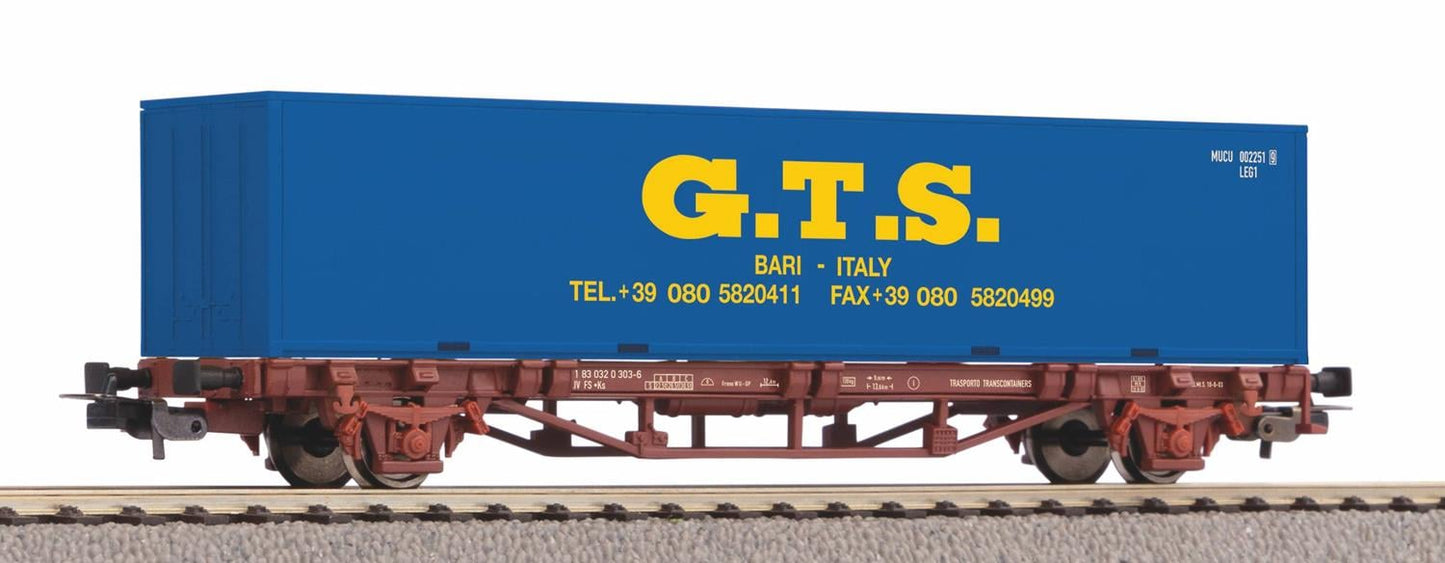 Piko Hobby FS Container Wagon w/GTS 40' Container Load V PK27700 HO Gauge