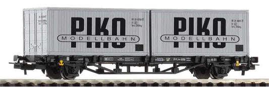 Piko Hobby DR VEB Piko Flat Wagon w/2xContainer Load IV HO Gauge PK27709
