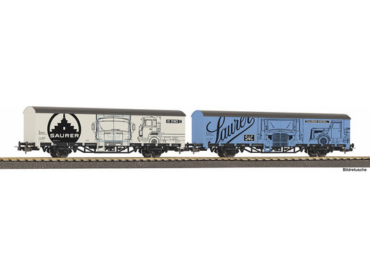 Piko 27747 Hobby BLS Starke Marken Saurer Van Set (2) VI HO Gauge