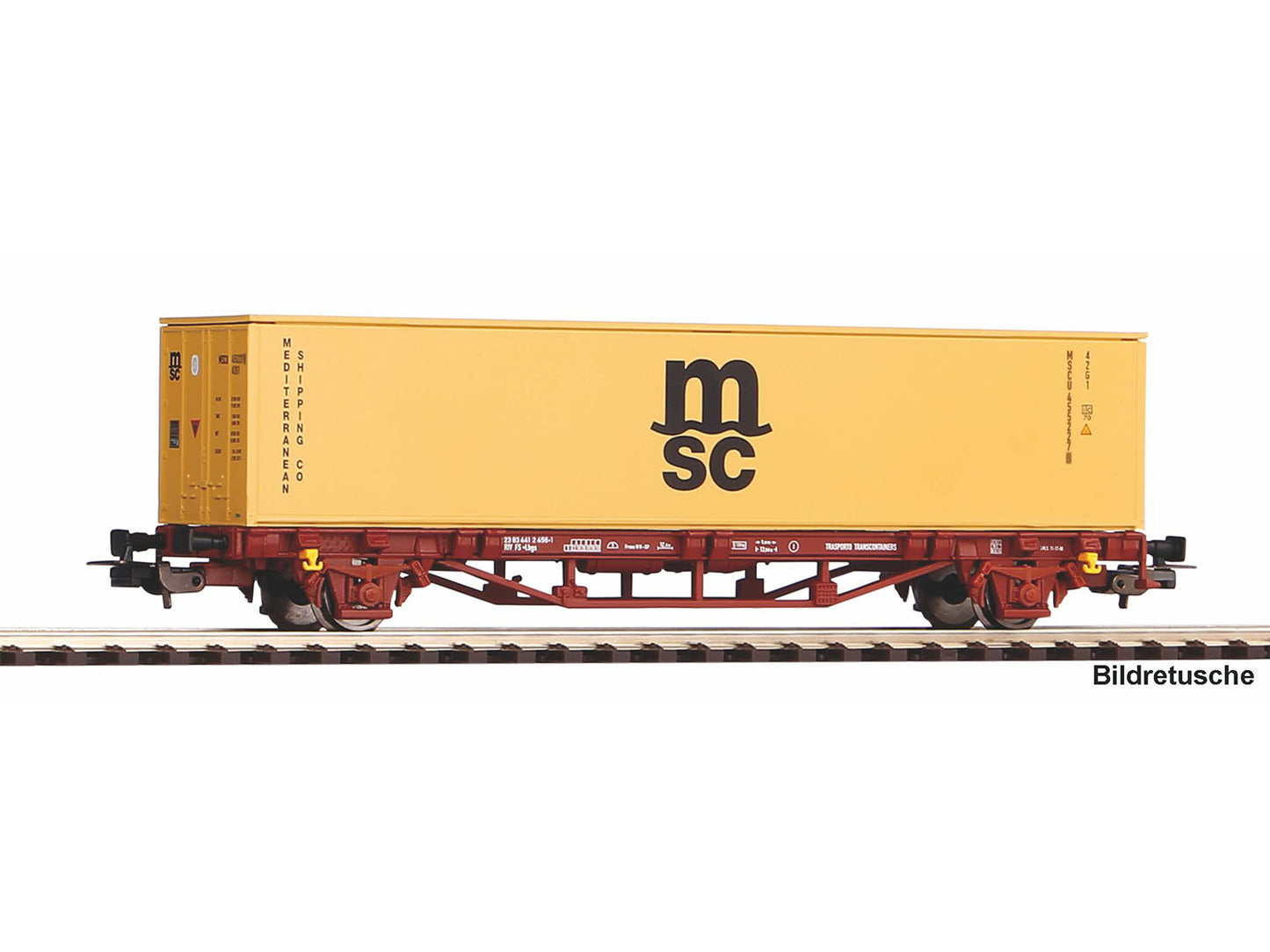 Piko 27751 Hobby FS Flat Wagon w/1x40' MSC Container Load VI HO Gauge
