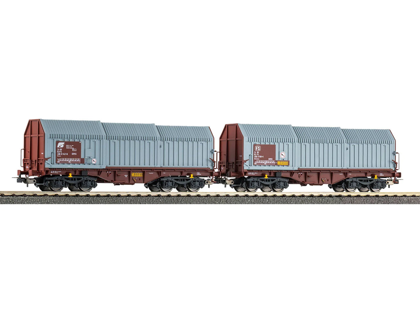 Piko Expert FS Telescopic Hood Wagon Set (2) IV PK28308 HO Gauge