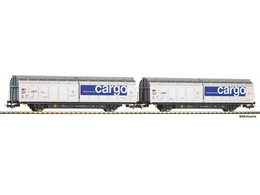 Piko Expert SBB Hbbillnss Sliding Wall Wagon Set (2) VI PK28309 HO Gauge