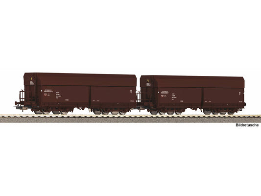 Piko 28332 Classic OBB/WTK Side Discharge Hopper Wagon Set (2) IV HO Gauge