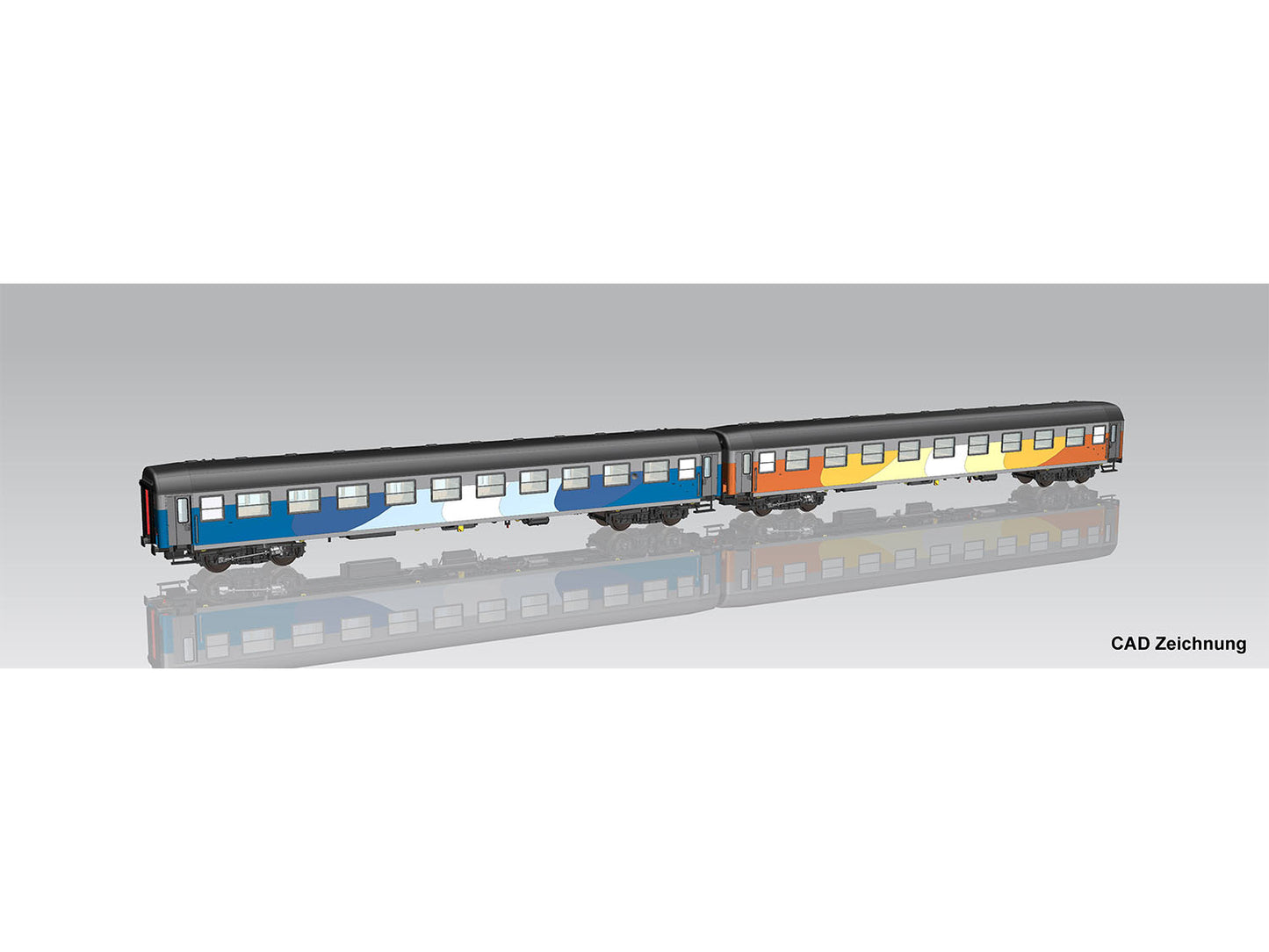 Piko 28336 Expert PL-PKP IC 111Ah/112Ag Coach Set (2) VI HO Gauge