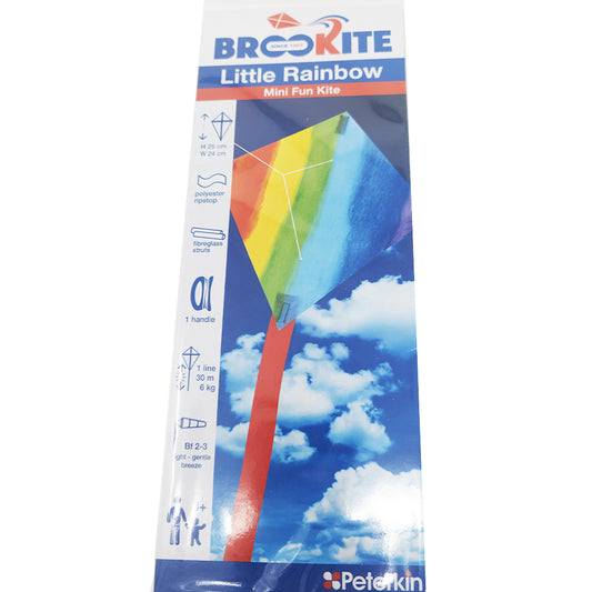 Brookite Little Rainbow Mini Fun Kite for Kids 25cm 30201