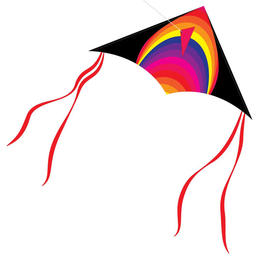 Brookite Sunset Delta Fun Kite 1m Span, 50m Line - 30403