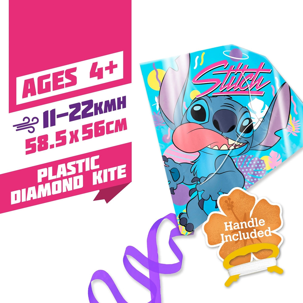 Brookite Disney Stitch Plastic Kite - Kid's Summer Toy 30701