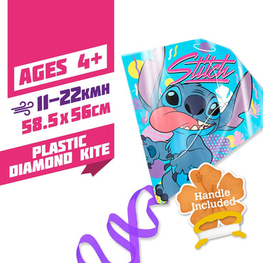 Brookite Disney Stitch Plastic Kite - Kid's Summer Toy 30701