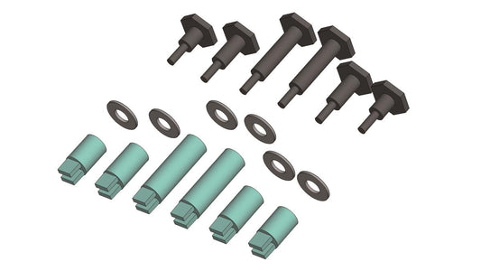 Piko 36094 Crank Bolt Set BR80 Black G Gauge