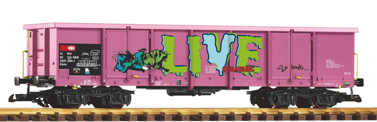Piko SBB Eaos Pink Gondola w/Grafitti VI PK37013 G Gauge