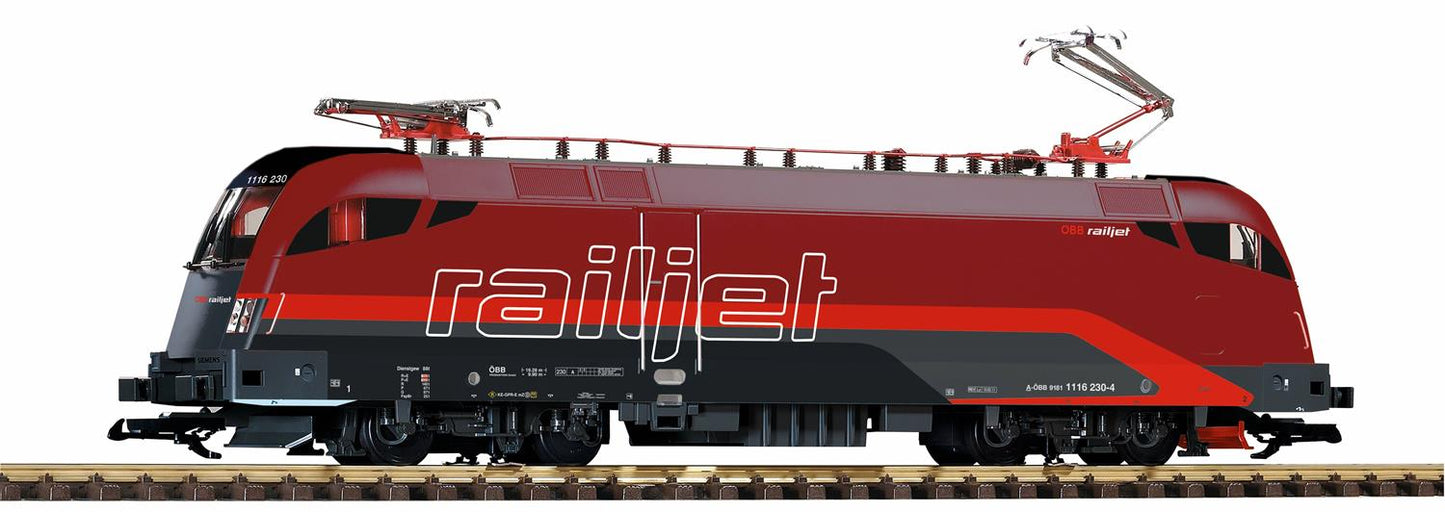 Piko OBB Railjet Rh1116 Electric Locomotive VI (DCC-Sound) PK37400 G Gauge