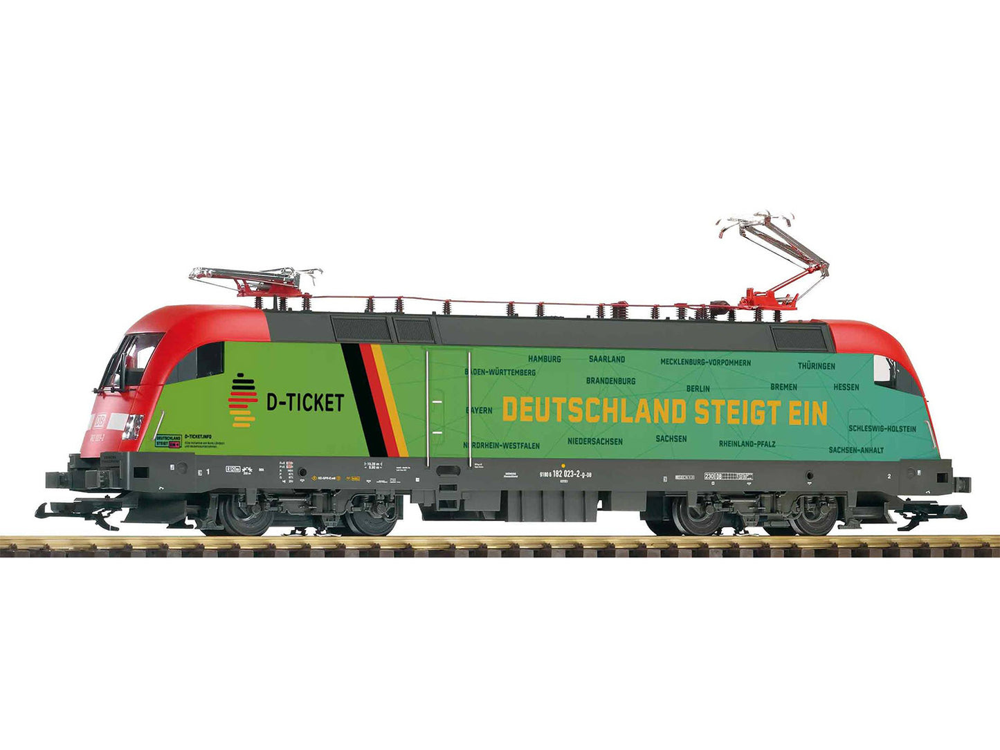Piko DBAG BR182 D-Ticket Electric Locomotive VI G Gauge PK37401