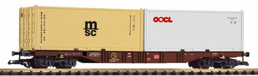 Piko DBAG Bogie Flat Wagon w/2 x 20' Container Load III PK37754 G Gauge