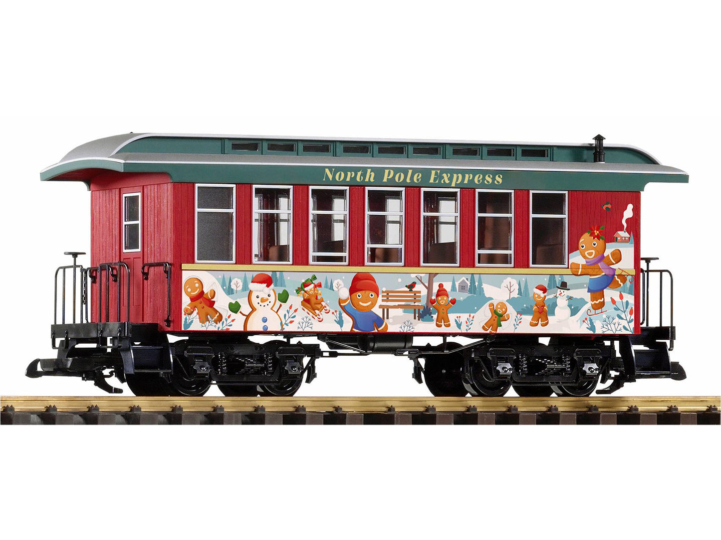 Piko 38669 North Pole Express Wooden Coach No.1 G Gauge