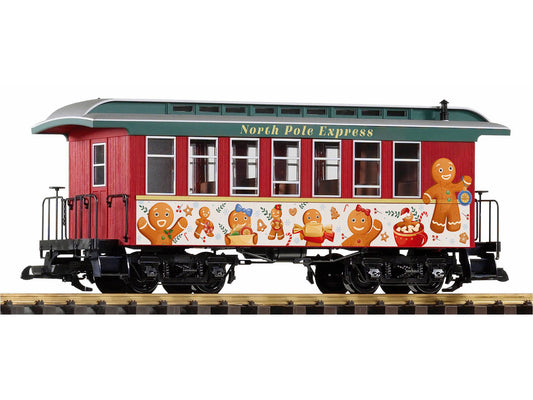 Piko 38670 North Pole Express Wooden Coach No.2 G Gauge