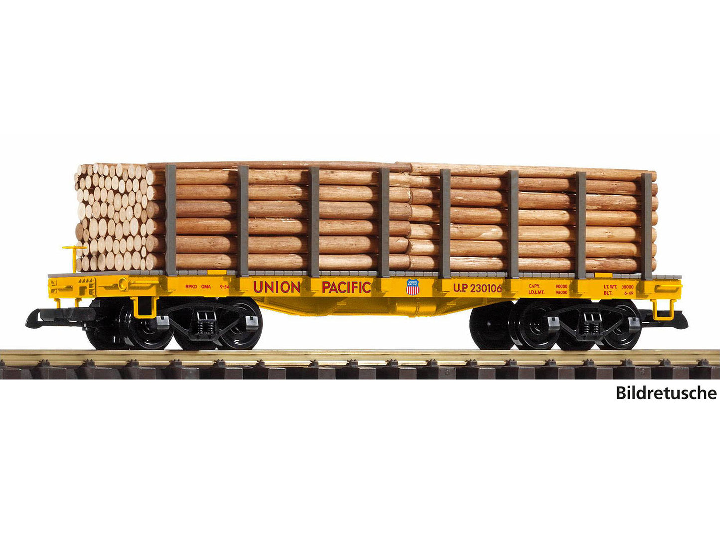 Piko Union Pacific Stake Wagon w/Lumber Load PK38798 G Gauge