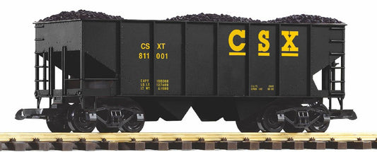 Piko 38934  CSX Rib Sided Bogie Hopper Wagon w/Coal Load G Gauge