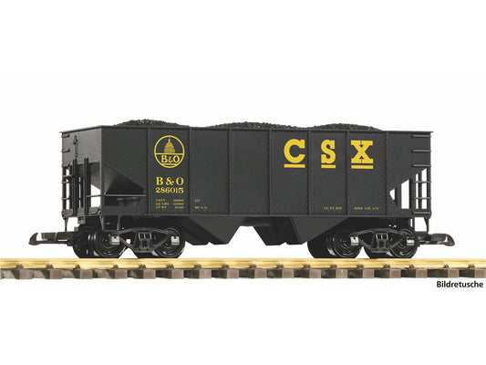 Piko CSX B&O Rib Side Hopper Wagon w/Coal Load PK38973 G Gauge
