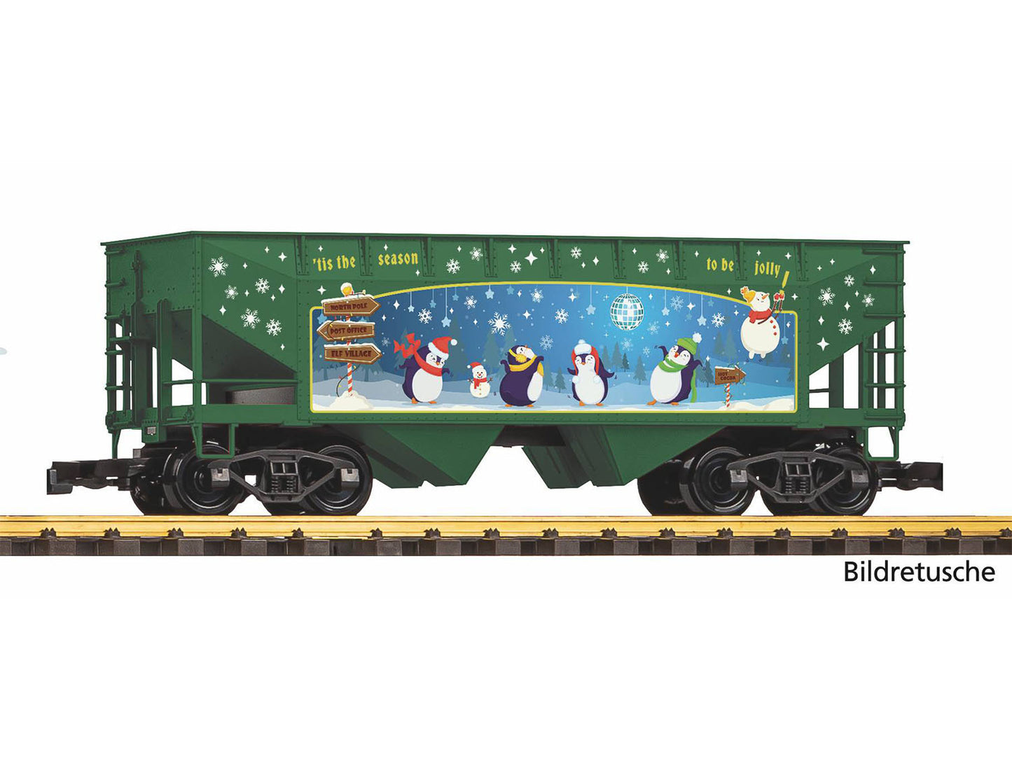 Piko North Pole Express Hopper Wagon Penguin Design PK38974 G Gauge