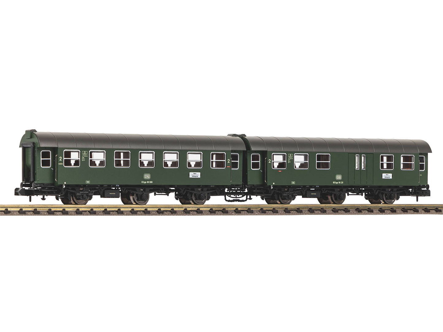 Piko DB B3yg/BD3yg 2nd Class Baggage Coach Set (2) III PK40765 N Gauge