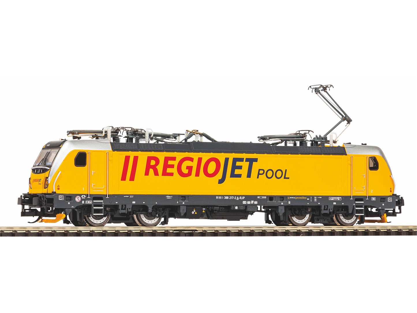 Piko CD Regiojet Rh388 Electric Locomotive VI (DCC-Sound) TT Gauge PK47805