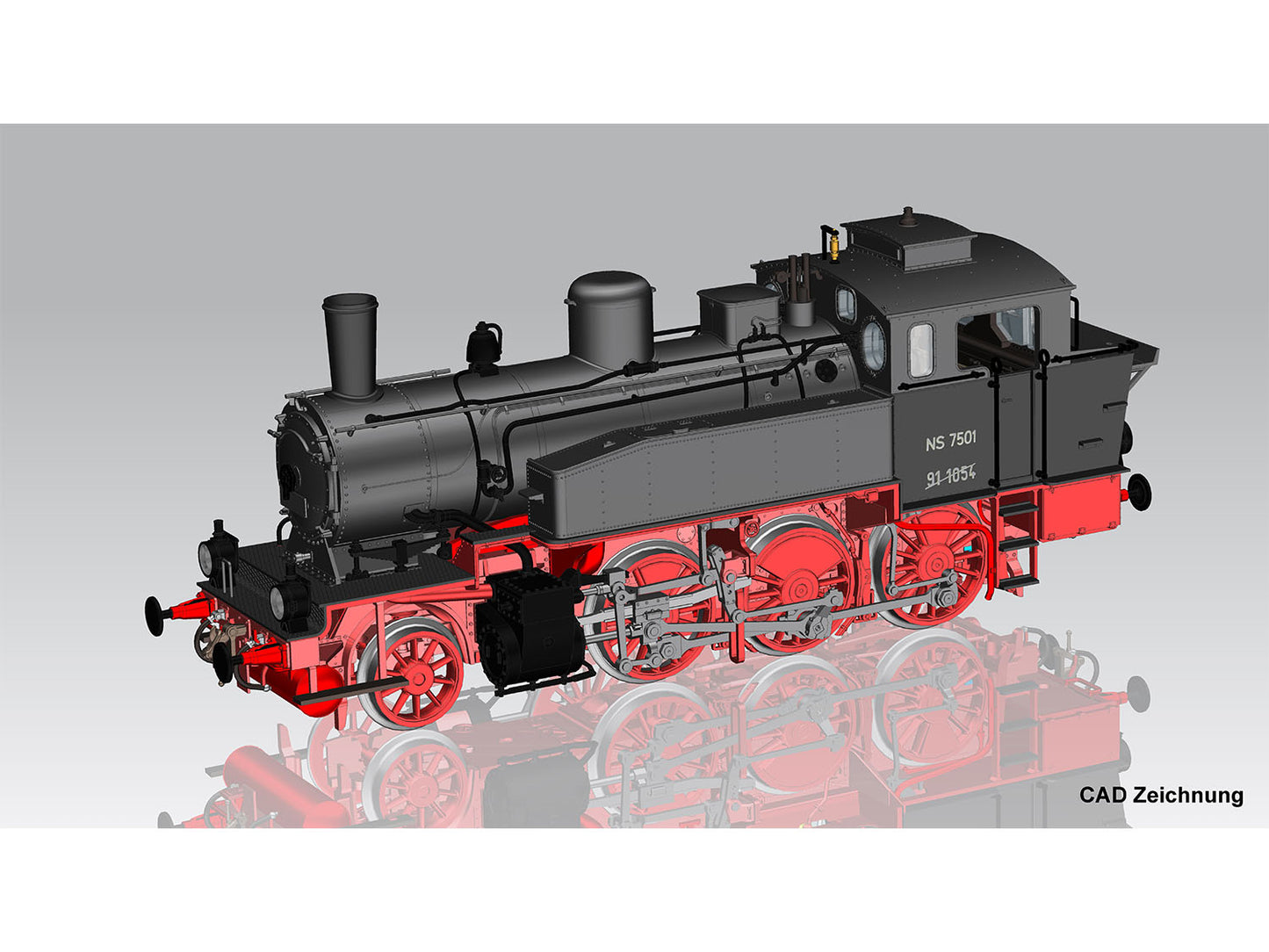 Piko 50747 Expert NS 75 (ex-BR91) Steam Locomotive III (DCC-Sound) HO Gauge