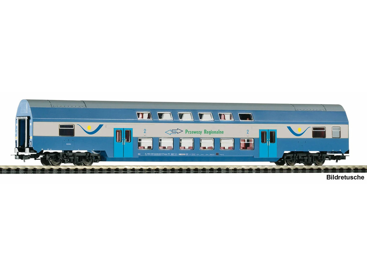 Piko 53108 Expert PR 2nd Class Bi-Level Coach VI HO Gauge