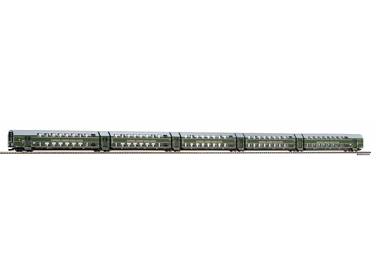 Piko 53125 Classic DR DGBe12 Express Junger Sozialisten Coach Set III HO Gauge