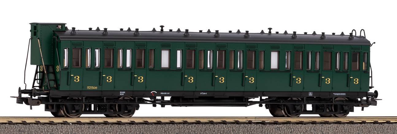 Piko Classic SNCB 3rd Class Coach w/Brakeman's Cab III PK53334 HO Gauge