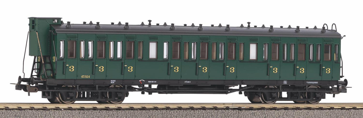 Piko Classic SNCB 3rd Class Coach w/Brakeman's Cab III PK53335 HO Gauge