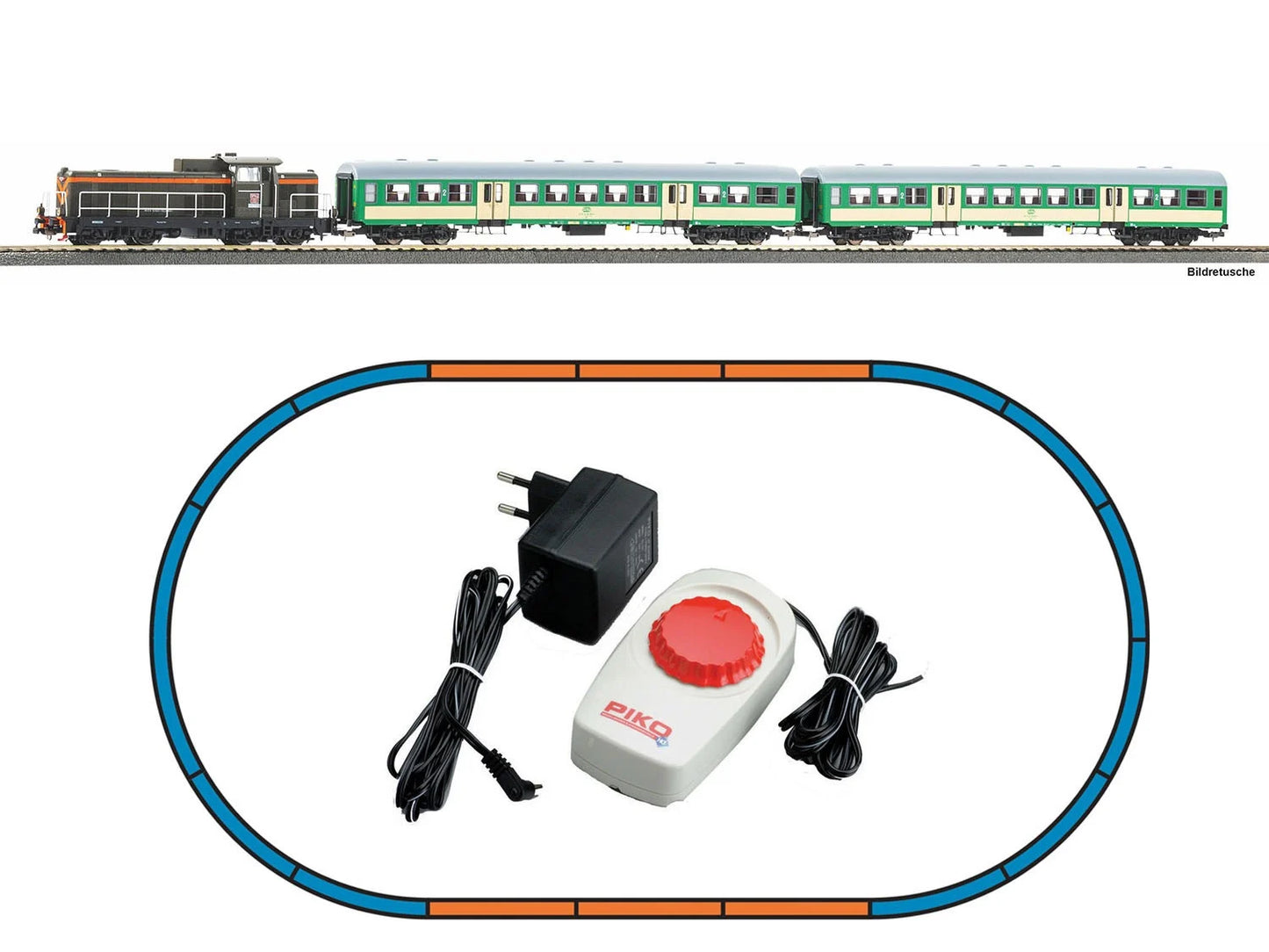 Piko 57034 Hobby PKP SP42 Diesel Passenger Train Set V HO Gauge