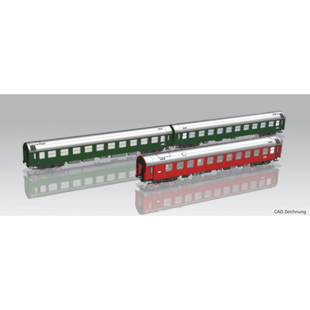 PIKO PK58221 Expert DR D300 Coach Set (3) IV HO Gauge