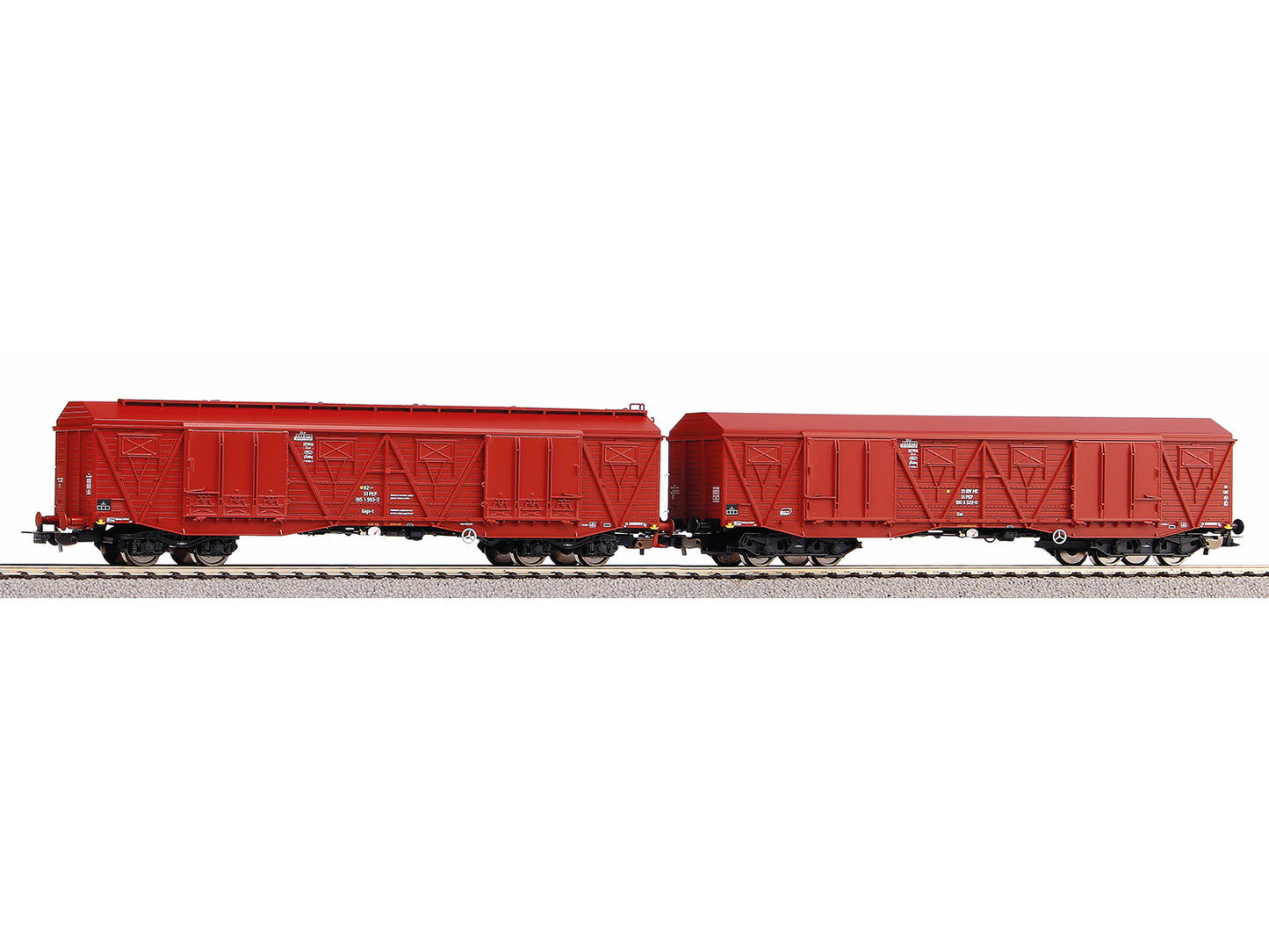Piko 58232 Expert PKP 4-1Ka Gags-t/Gas Wagon Set (2) V HO