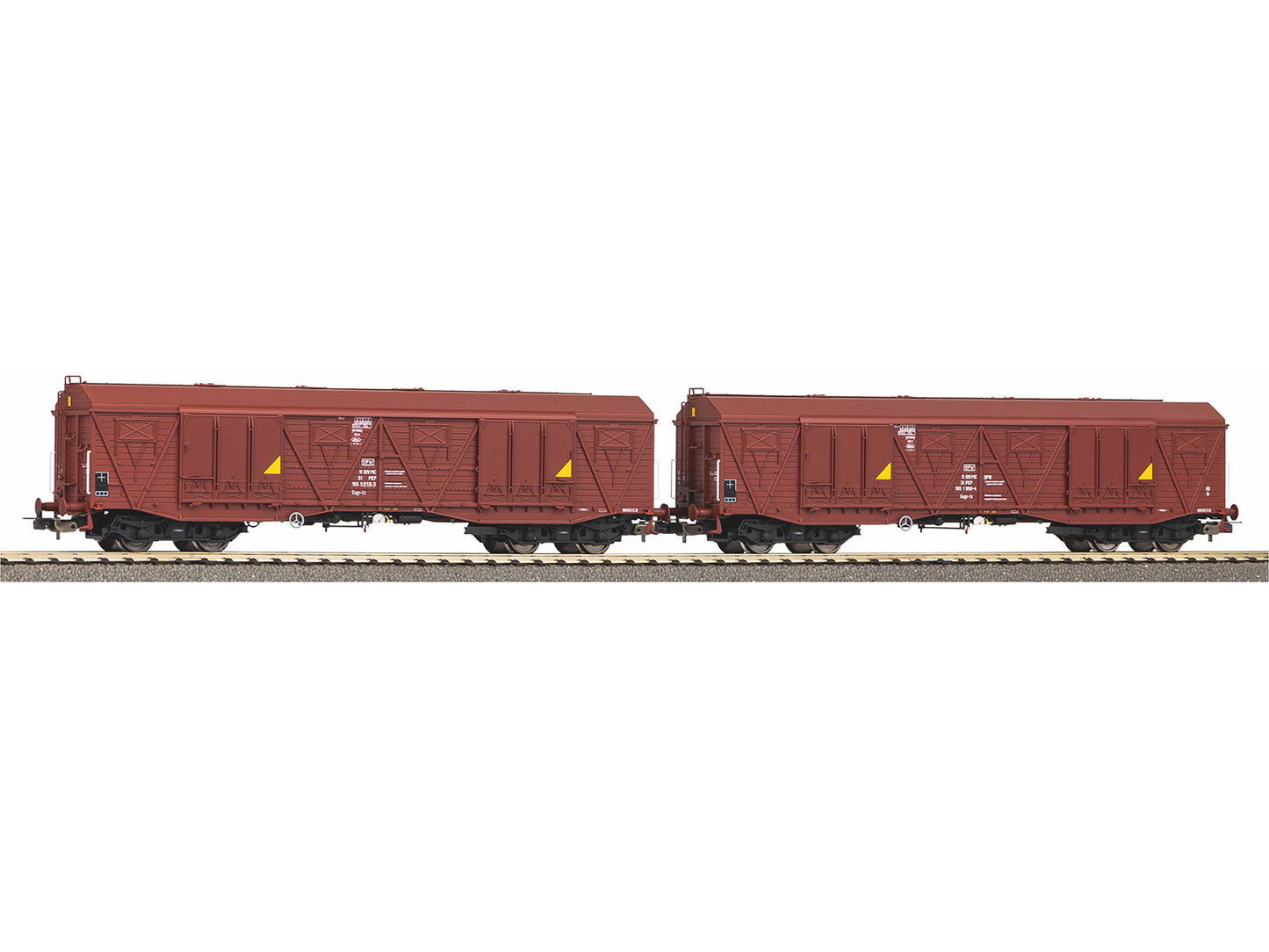 Piko Expert PKP 401Ka Bogie Van Set (2) IV HO Gauge PK58286