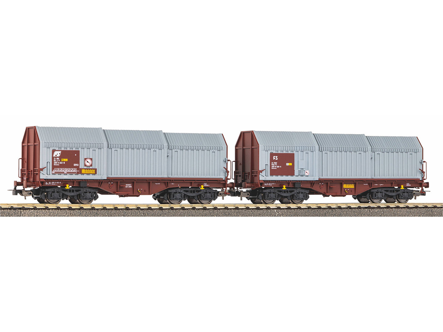 Piko Expert FS Telescopic Wagon Set (2) IV HO Gauge PK58295