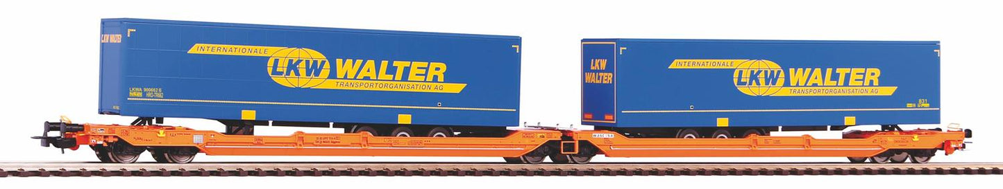 Piko Expert Wascosa T3000e LKW Walter Bogie Trailer Wagon VI PK58979 HO Gauge