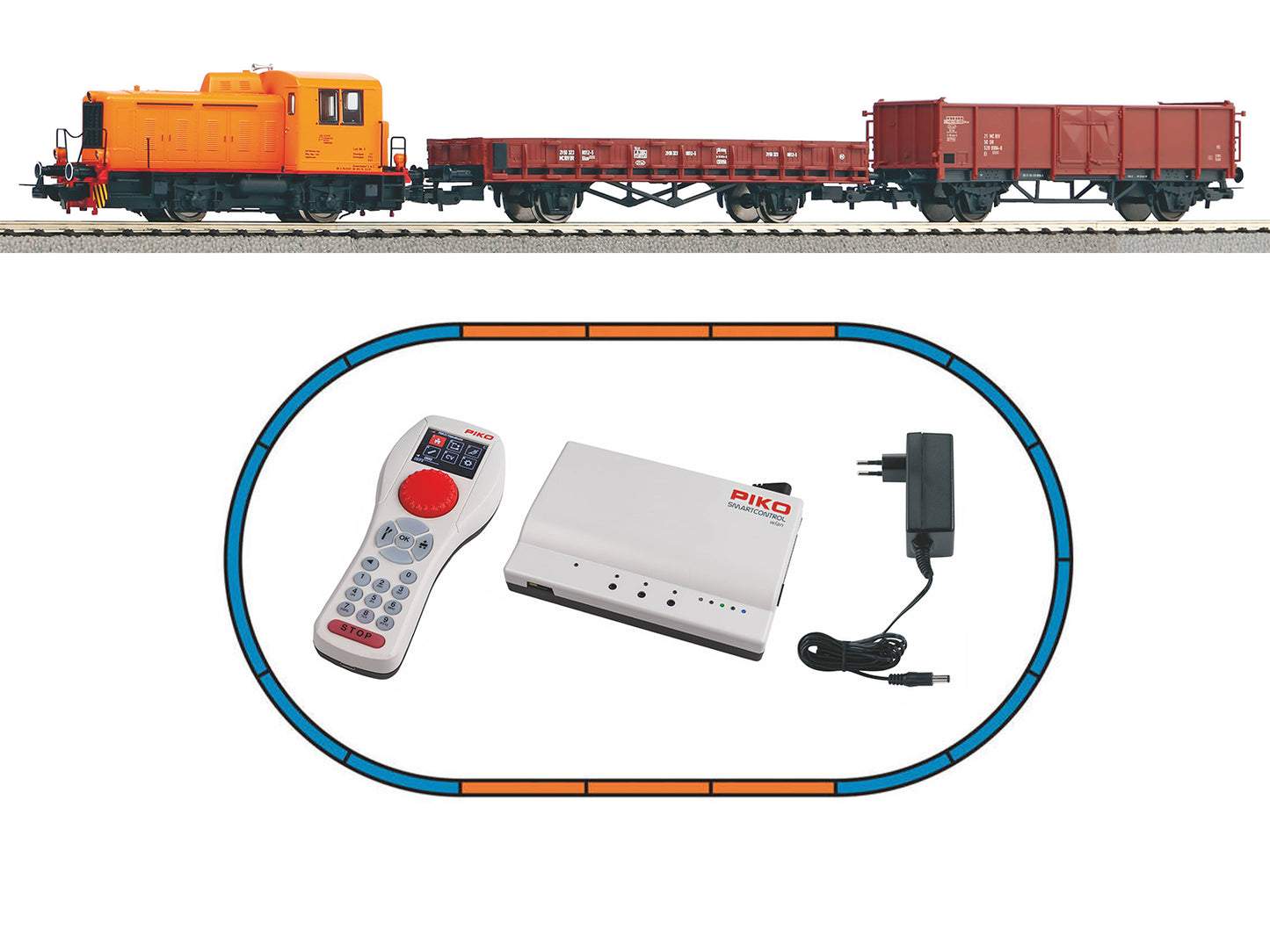 Piko SmartControl wlan PO TGK2 Freight Starter Set IV PK59101 HO Gauge