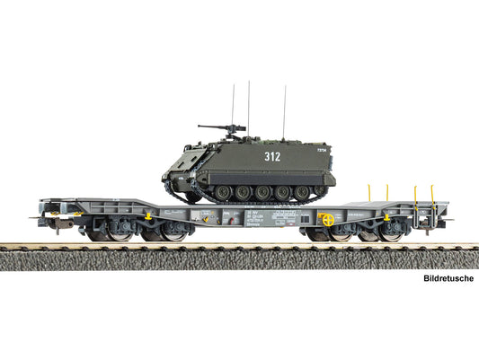Piko 96280 Expert SBB-CFF Bogie Flat Wagon w/M113 Tank Load V HO Gauge