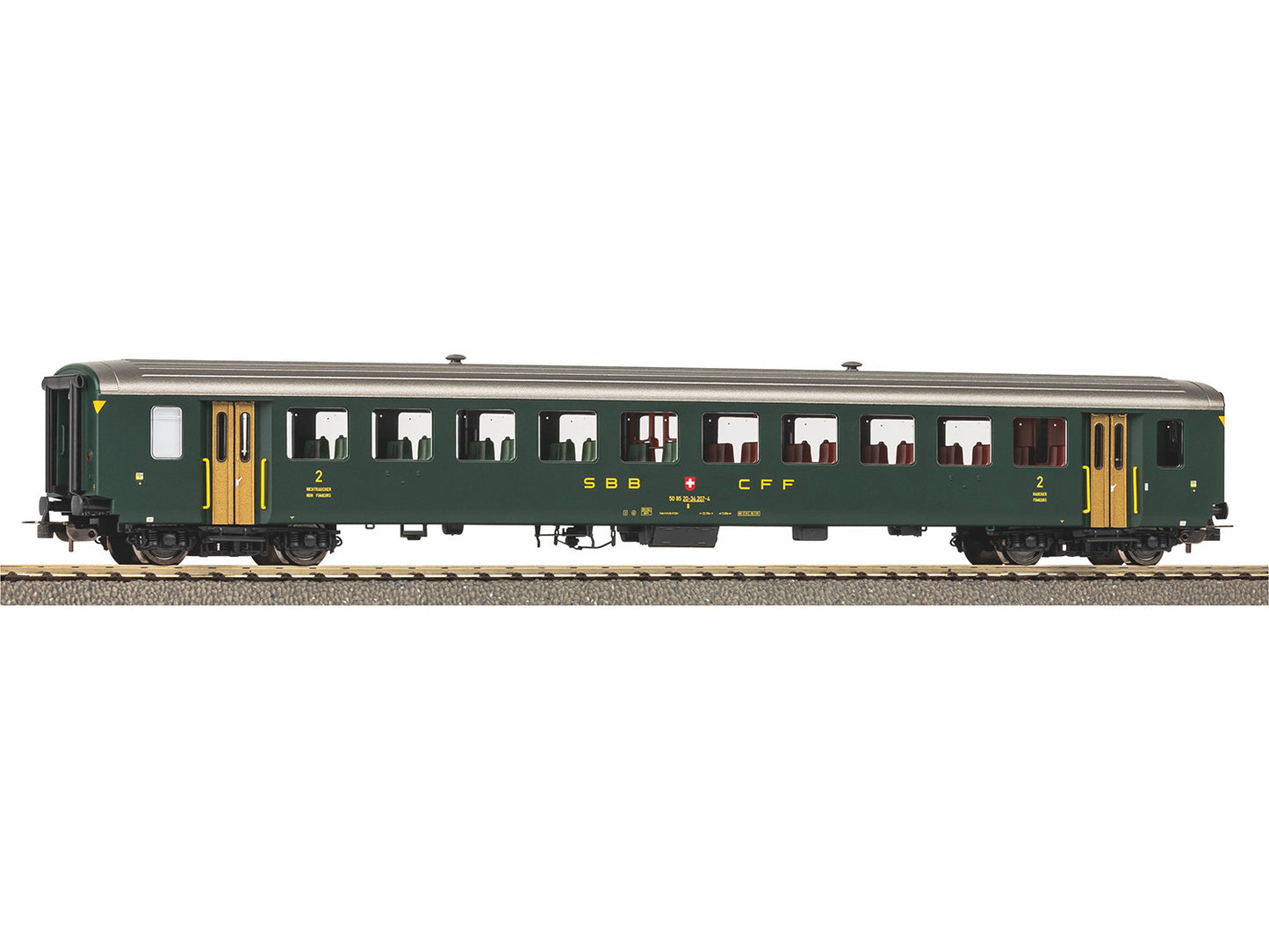 Piko Expert SBB EW I 2nd Class Coach IV HO Gauge PK96765