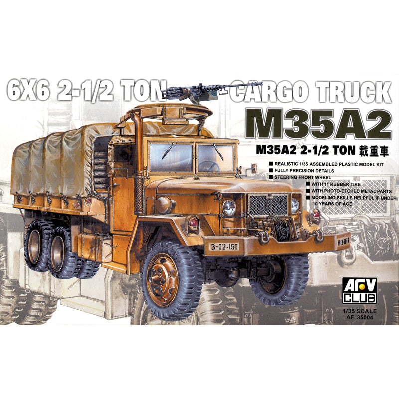AFV Club AF35004 M35 A2 2.5 Ton 6x6 Cargo Truck 1:35 Model Kit