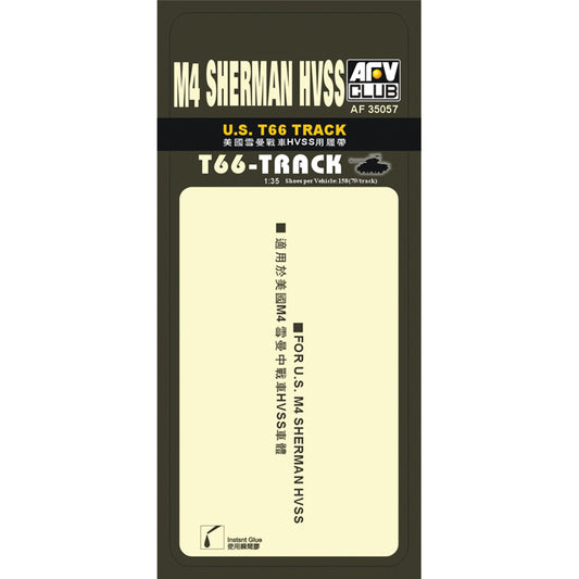 AFV Club AF35057 T66 Track-79 M4 HVSS 1:35 Model Kit