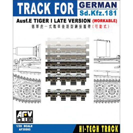 AFV Club AF35093 Tiger I Late Workable Track 1:35 Model Kit