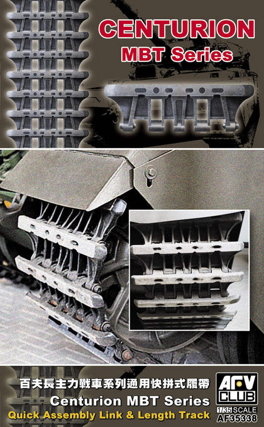 AFV Club AF35338 Centurion MBT Series Quick Assembly Link & Length Track 1:35 Model Kit