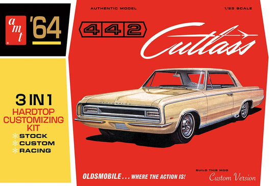 AMT 1066 1964 Oldsmobile Cutlass 442 Hardtop 1:25 Model Kit