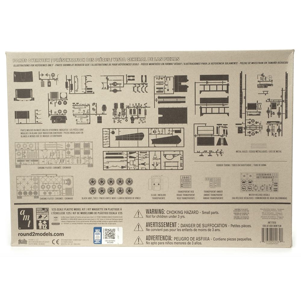 AMT 1178 Ford LNT-8000 Snow Plow 1:25 Model Kit
