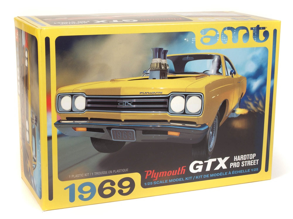 AMT 1180M 1969 Plymouth GTX Hardtop Pro Street 1:25 Model Kit