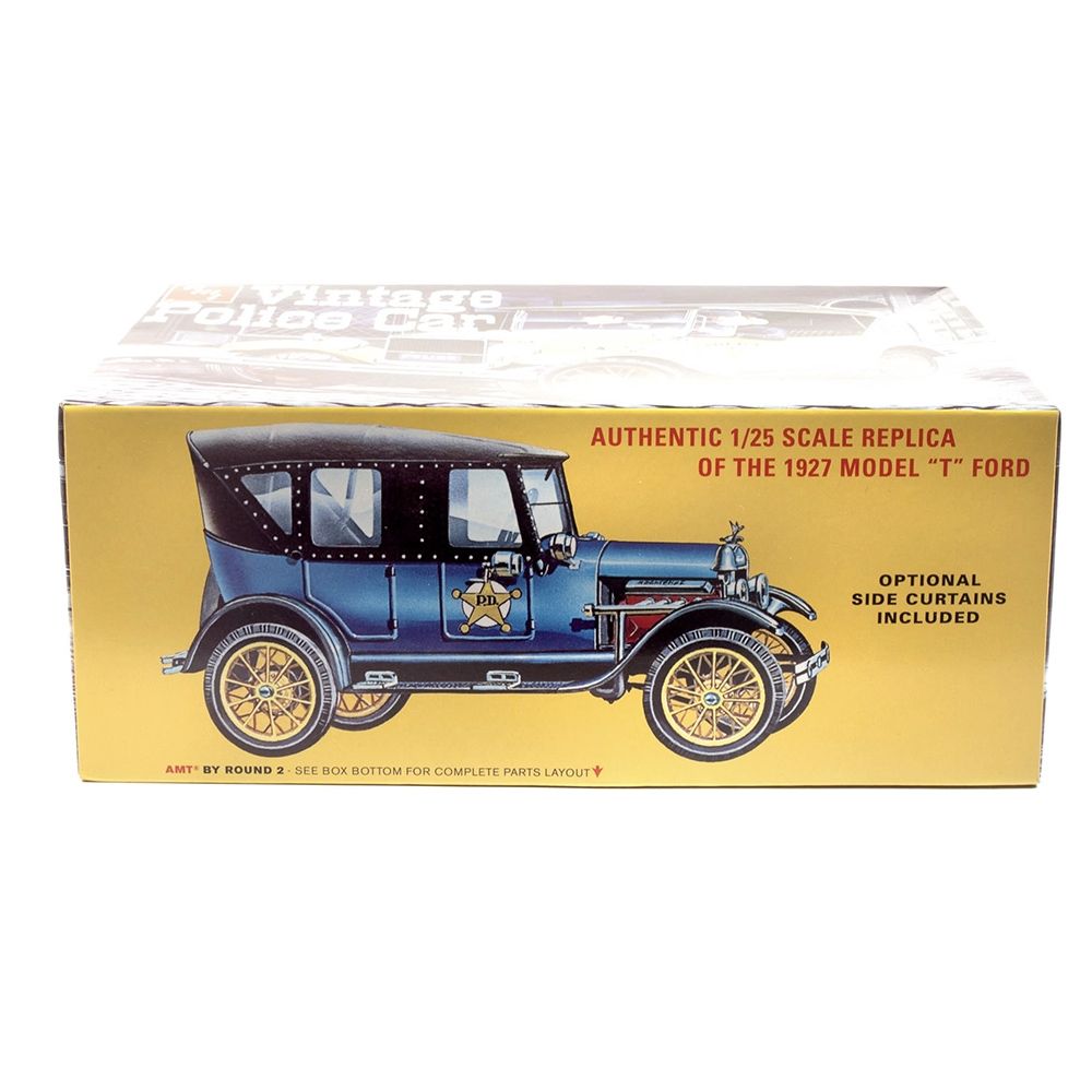 AMT 1182 1927 Ford Model T Vintage Police Car 1:25 Model Kit