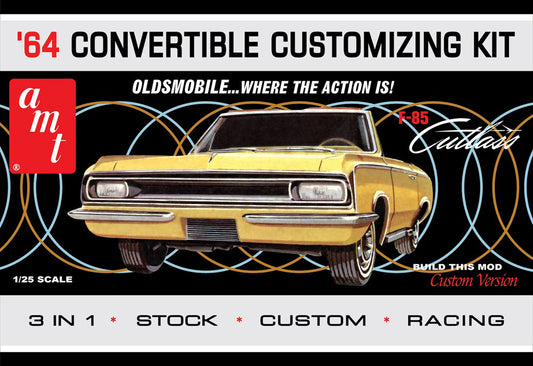 AMT 1200 1964 Oldsmobile Cutlass F-85 Convertible 1:25 Model Kit