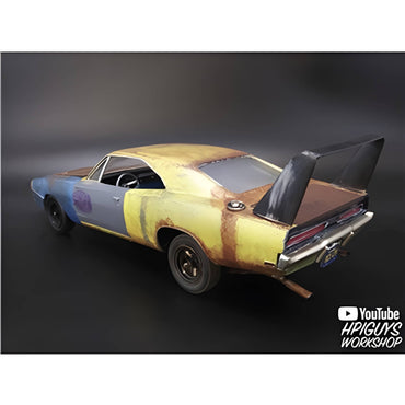 AMT 1232 1969 Dodge Charger Daytona Car USPS Stamp Tin 1:25 Model Kit